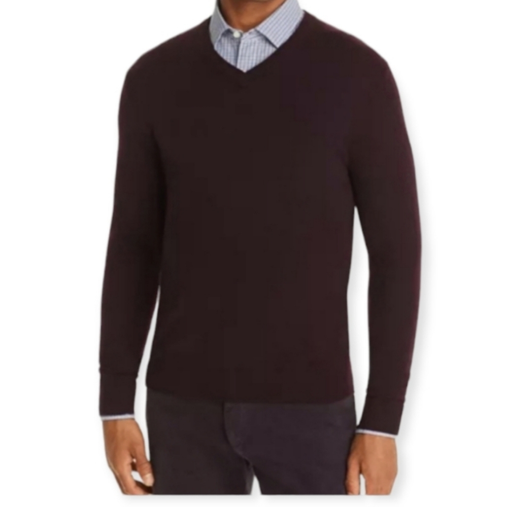 Brooks Brothers Wool Blend V-Neck Sweater
